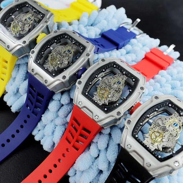 wristwatches 2021 rm men casual sport lucency watch man business women's silicone watches brand fashion woman hollow quartz, Slivery;brown
wristwatches 2021 rm men casual sport lucency watch man business women's silicone watches brand fashion woman hollow quartz, Slivery;brown