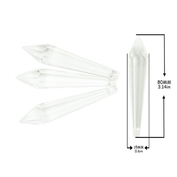 crystal chandelier icicle pendant 30pcs/lot 80mm clear color u drop prism for making door curtain garland to decoration
crystal chandelier icicle pendant 30pcs/lot 80mm clear color u drop prism for making door curtain garland to decoration