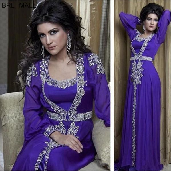 party dresses 2021 long sleeves purple chiffon evening beaded dubai arab muslim turkey formal pageant dress prom gowns turkish robes, White;black
party dresses 2021 long sleeves purple chiffon evening beaded dubai arab muslim turkey formal pageant dress prom gowns turkish robes, White;black