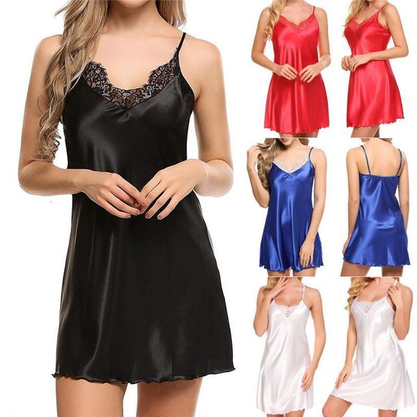 women lace nightdress v neck night dress dresses satin lace up sleepwear sleeveless night gown bathrobe nightdress, Black;red
women lace nightdress v neck night dress dresses satin lace up sleepwear sleeveless night gown bathrobe nightdress, Black;red