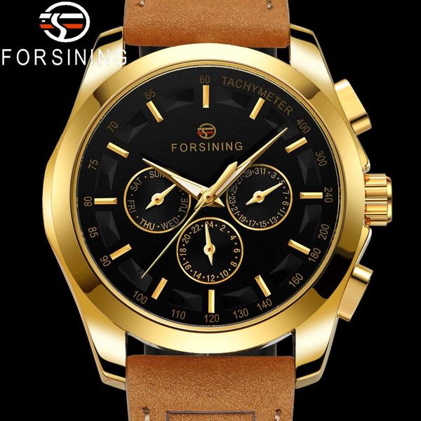 wristwatches forsining automatic mechanical wristwatch military sport male clock genuine leather strap date man watch 6917, Slivery;brown
wristwatches forsining automatic mechanical wristwatch military sport male clock genuine leather strap date man watch 6917, Slivery;brown