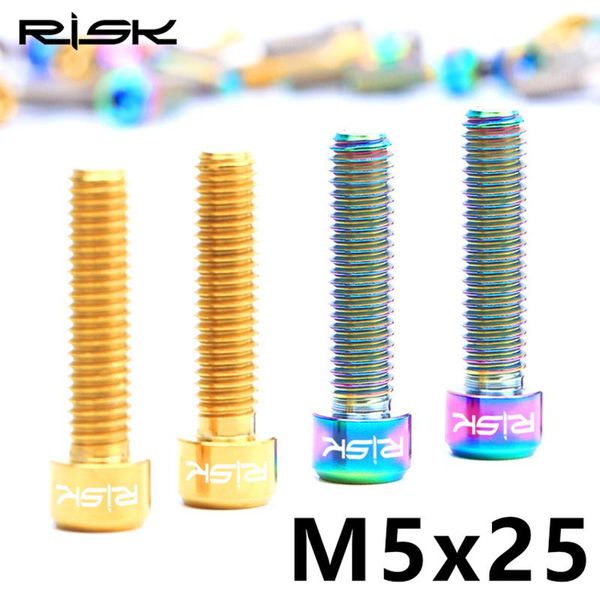 bike brakes risk 2pcs m5x25mm titanium alloy fixed screw for mountain guide r rs rsc oil disc brake mtb bicycle lever fixing bolt
bike brakes risk 2pcs m5x25mm titanium alloy fixed screw for mountain guide r rs rsc oil disc brake mtb bicycle lever fixing bolt