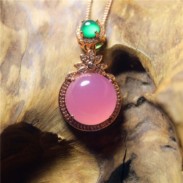 pendant necklaces wholesale fashion jewelry pink chalcedony euro-american luxury inlaid work necklace for women feature namour charm gift, Silver
pendant necklaces wholesale fashion jewelry pink chalcedony euro-american luxury inlaid work necklace for women feature namour charm gift, Silver