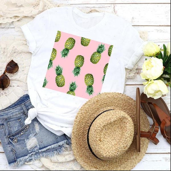 women graphic cartoon pineapple fruit fashion vacay mode 90s girl lady female tees print t shirt womens t shirt, White
women graphic cartoon pineapple fruit fashion vacay mode 90s girl lady female tees print t shirt womens t shirt, White