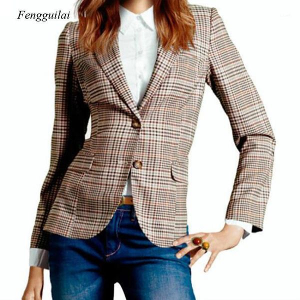 women's suits & blazers spring and autumn slim-fit plaid elbow patch single-breasted jacket clothes, White;black
women's suits & blazers spring and autumn slim-fit plaid elbow patch single-breasted jacket clothes, White;black