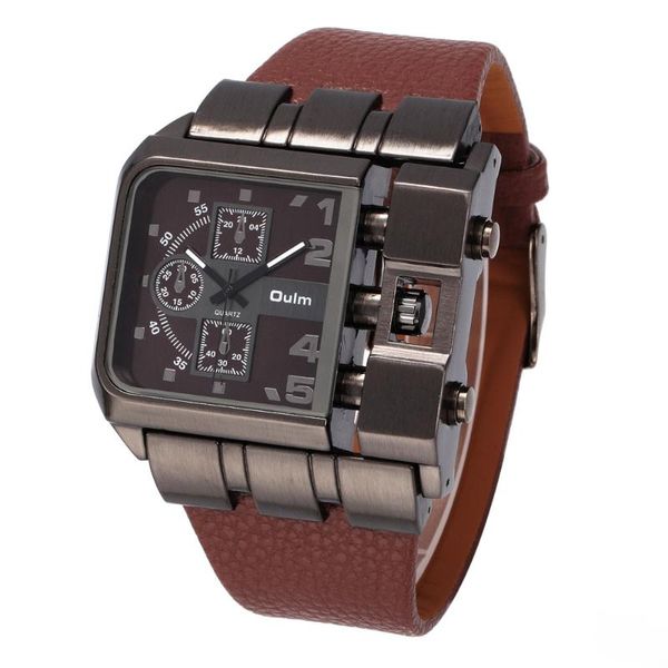 wristwatches oulm wide big dial casual leather strap quartz watch brand original unique design square men wristwatch reloj hombre deportivo, Slivery;brown
wristwatches oulm wide big dial casual leather strap quartz watch brand original unique design square men wristwatch reloj hombre deportivo, Slivery;brown