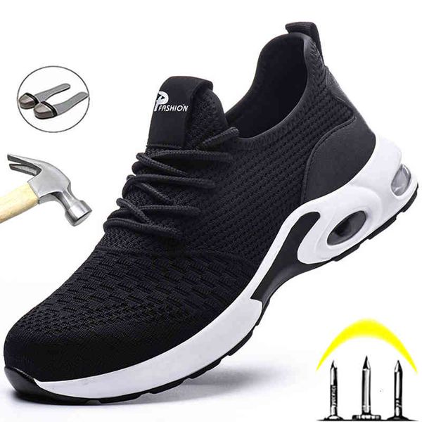 dress shoes fashion safety men steel toe work sneakers male breathable anti-puncture indestructible security footwear 6wkm, Black
dress shoes fashion safety men steel toe work sneakers male breathable anti-puncture indestructible security footwear 6wkm, Black