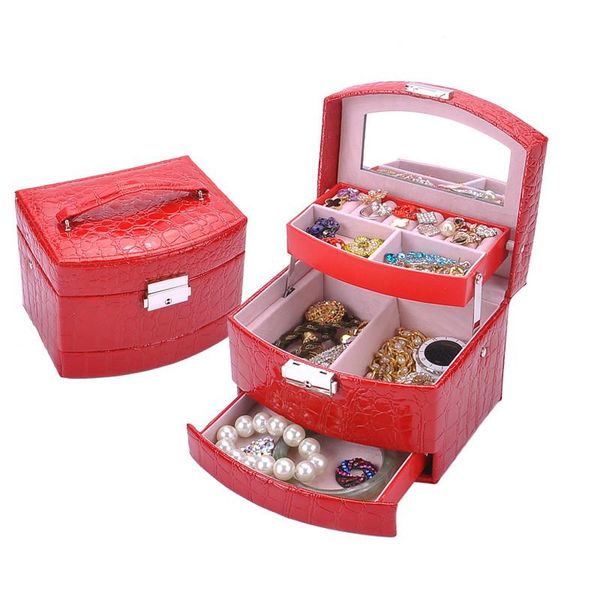 2021 new jewelry box 3 layer jewelry box bag storage storage ring necklace bracelet earrings ladies gifts, Pink;blue
2021 new jewelry box 3 layer jewelry box bag storage storage ring necklace bracelet earrings ladies gifts, Pink;blue