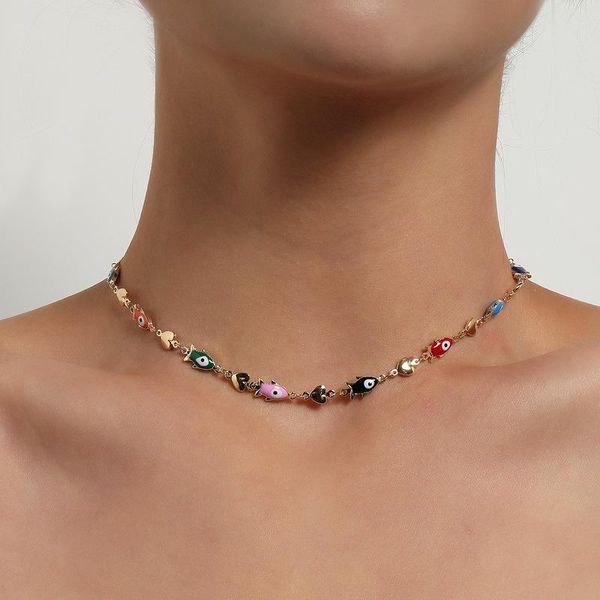chains fish necklace women short necklaces woman fashion creative colorful choker girl jewelry gold color metal collier, Silver
chains fish necklace women short necklaces woman fashion creative colorful choker girl jewelry gold color metal collier, Silver