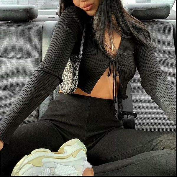 womens knotted tie front bolero shrug long sleeve crop sweater cardigan black 2021 spring mujer warm soft sweater, White;black
womens knotted tie front bolero shrug long sleeve crop sweater cardigan black 2021 spring mujer warm soft sweater, White;black