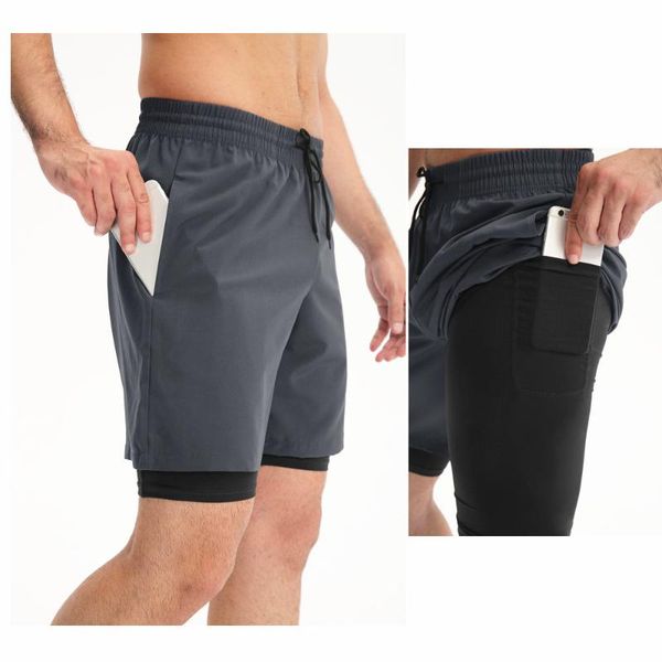 gym clothing sports running men shorts with pocket double-deck quick dry fitness trainning yoga short pants for jogging wear, White;black
gym clothing sports running men shorts with pocket double-deck quick dry fitness trainning yoga short pants for jogging wear, White;black