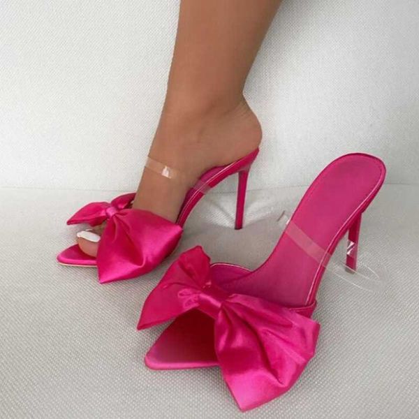 sandals 2021 summer fashion pointed toe butterfly-knot clear strap women high heel slippers outside slides shoes, Black
sandals 2021 summer fashion pointed toe butterfly-knot clear strap women high heel slippers outside slides shoes, Black