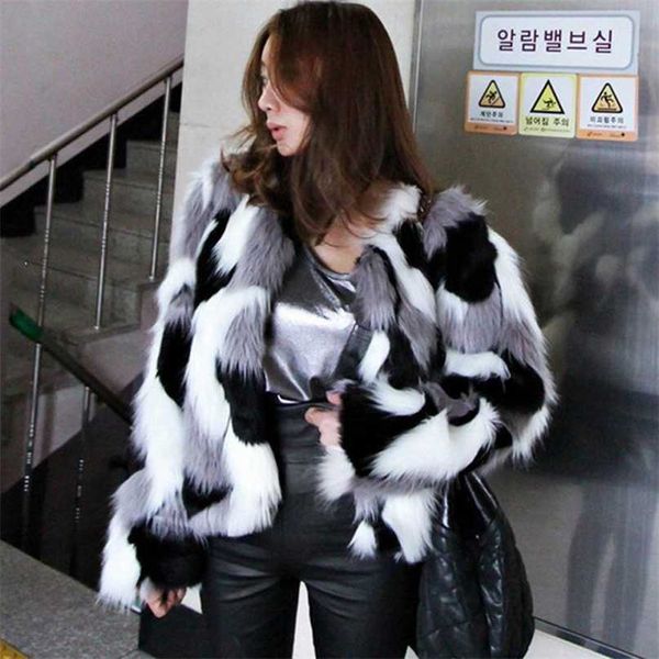 autumn winter imitation fur jacket coat big size women's loose round neck short ladies mixed color size s-6x outerwear 211220, Black
autumn winter imitation fur jacket coat big size women's loose round neck short ladies mixed color size s-6x outerwear 211220, Black