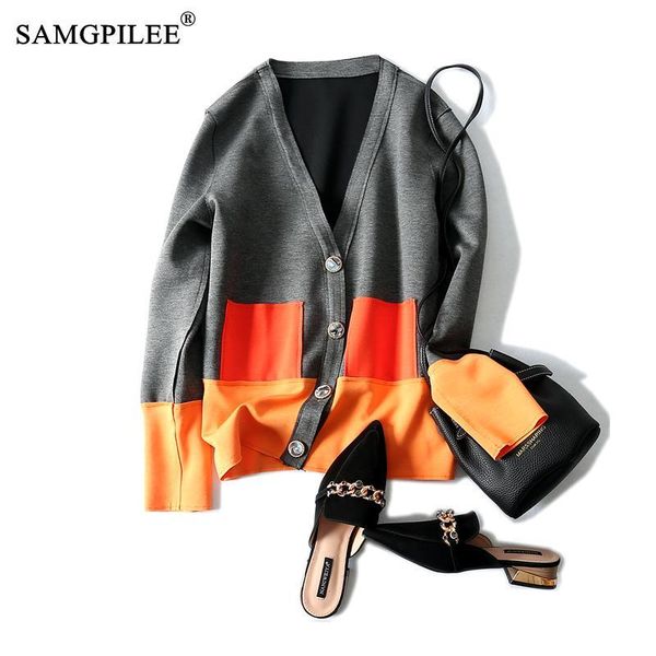 coats women winter 2021 casual full sleeve patchwork jackets for womens v-neck single breasted slim standard jacket warm women, Black;brown
coats women winter 2021 casual full sleeve patchwork jackets for womens v-neck single breasted slim standard jacket warm women, Black;brown