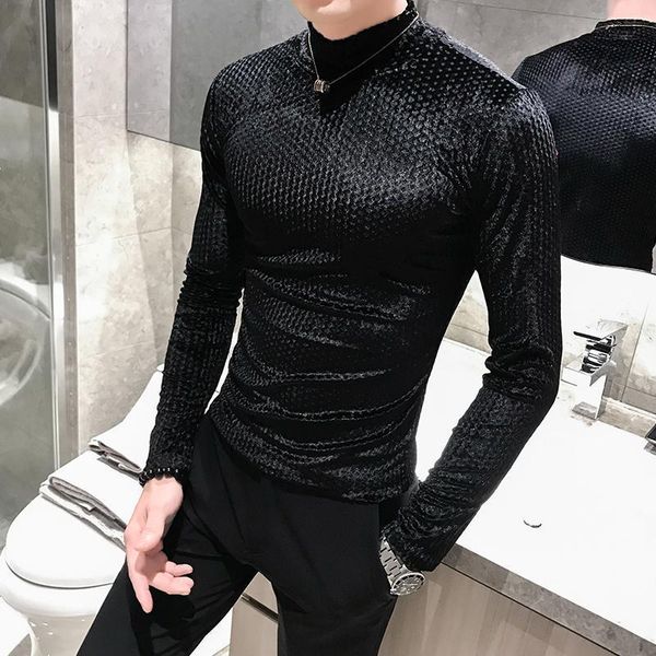 men's lapel tight knit high-quality leisure veet sweater, european american style, autumn and winter fashion, 2021, White;black
men's lapel tight knit high-quality leisure veet sweater, european american style, autumn and winter fashion, 2021, White;black