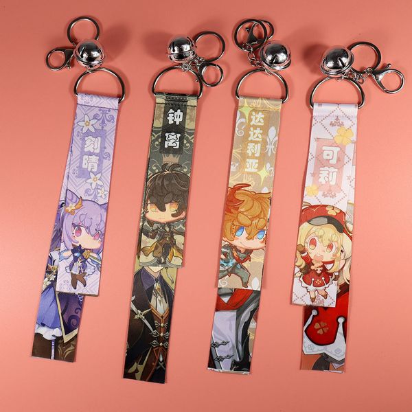 anime genshin impact zhongli keychain cosplay tartaglia keqing hutao diluc ganyu cartoon cute bag pendant fans trinket jewelry, Silver
anime genshin impact zhongli keychain cosplay tartaglia keqing hutao diluc ganyu cartoon cute bag pendant fans trinket jewelry, Silver
