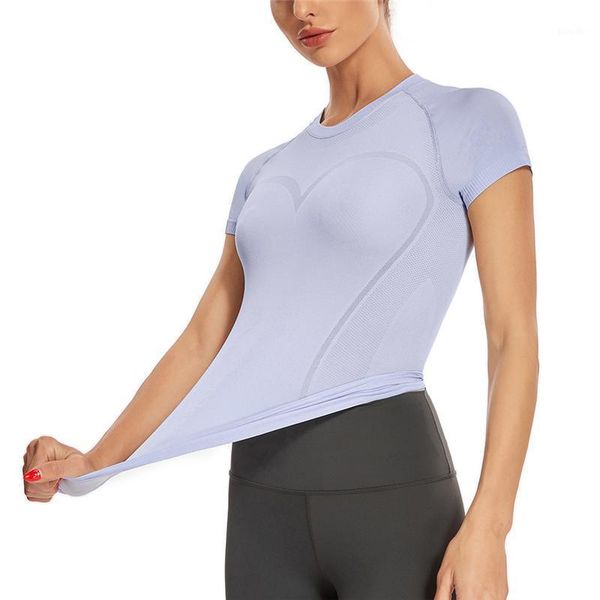 running short sleeve shirts women breathable yoga solid seamless sports quick fit fitness gym workout outfit crop wear
running short sleeve shirts women breathable yoga solid seamless sports quick fit fitness gym workout outfit crop wear