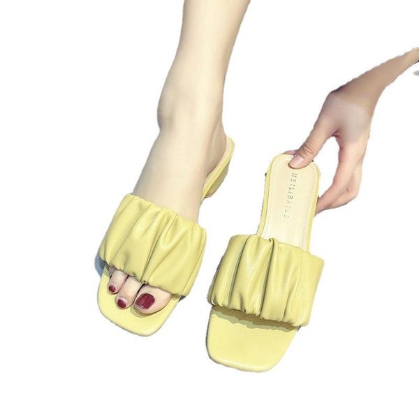 slippers net red cool women's comfortable one-line style in summer wear thick heel square head and lazy shoes, Black
slippers net red cool women's comfortable one-line style in summer wear thick heel square head and lazy shoes, Black