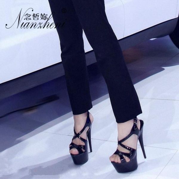 sandals 6 inches narrow band nightclub stripper show models stiletto heels lady shoes pole dancing stage party gladiator concise, Black
sandals 6 inches narrow band nightclub stripper show models stiletto heels lady shoes pole dancing stage party gladiator concise, Black