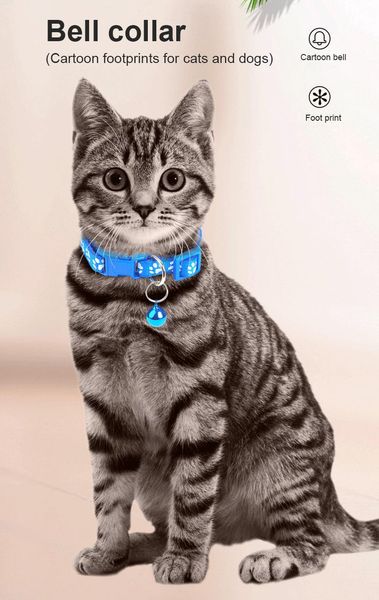 cat collars & leads selling fashion cute bell pet collar teddy pomeranian dog cartoon footprints support wholesale and drop
cat collars & leads selling fashion cute bell pet collar teddy pomeranian dog cartoon footprints support wholesale and drop