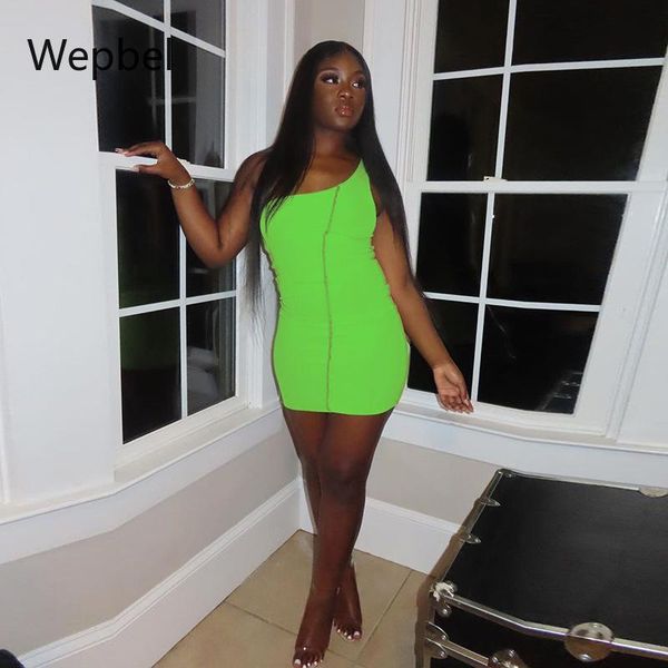 casual dresses wepbel contrasting color stitching women's one-shoulder tight mini dress sleeveless slim-fit bodycon pencil, Black;gray
casual dresses wepbel contrasting color stitching women's one-shoulder tight mini dress sleeveless slim-fit bodycon pencil, Black;gray