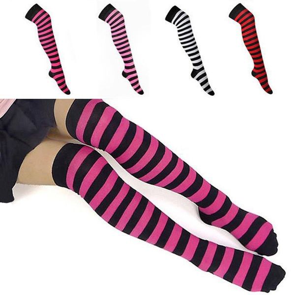socks & hosiery fashion ladies knee high women over cotton blended thigh thick lovely girl knitting longstockings, Black;white 
socks & hosiery fashion ladies knee high women over cotton blended thigh thick lovely girl knitting longstockings, Black;white