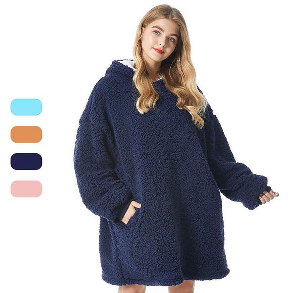 2021 new winter women warm thick tv hooded blanket sofa cozy adults kids bathrobe pullover faux lamb fur sweatshirt outwear 00uk, Black
2021 new winter women warm thick tv hooded blanket sofa cozy adults kids bathrobe pullover faux lamb fur sweatshirt outwear 00uk, Black