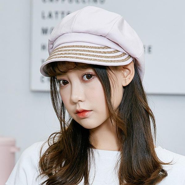 stingy brim hats foux sboy caps women autumn spring summer thin striped adjustable rope baker boy painter hat campus style fashion 2021, Blue;gray
stingy brim hats foux sboy caps women autumn spring summer thin striped adjustable rope baker boy painter hat campus style fashion 2021, Blue;gray