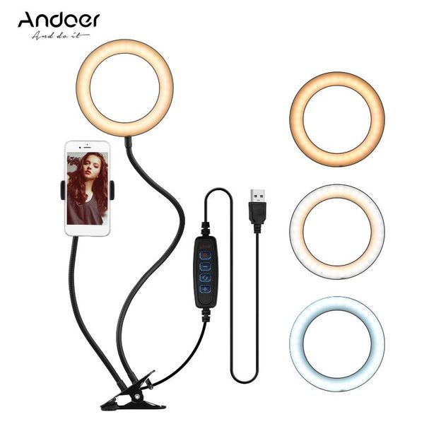 andoer led ring light 3000-5000k 3 colors brightness dimmable with phone holder 1/4-inch mount adapter clamp for phone video
andoer led ring light 3000-5000k 3 colors brightness dimmable with phone holder 1/4-inch mount adapter clamp for phone video