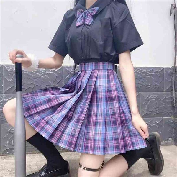 zoki japan women pleated skirt high waist fashion plaid mini skirt elegant bow a line dancing summer girls cosplay faldas, Black
zoki japan women pleated skirt high waist fashion plaid mini skirt elegant bow a line dancing summer girls cosplay faldas, Black