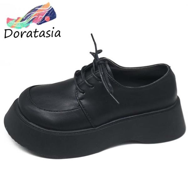 dress shoes doratasia arrival women lace up platform silod round toe thick bottom quality retro fashion pumps, Black
dress shoes doratasia arrival women lace up platform silod round toe thick bottom quality retro fashion pumps, Black