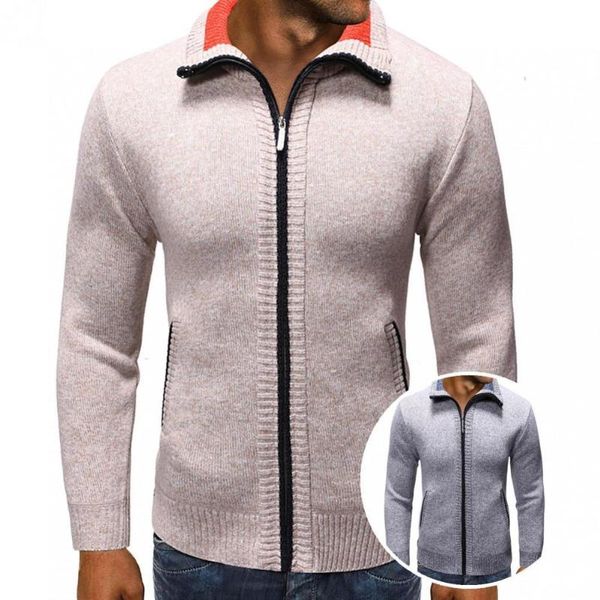 men's sweaters breathable trendy solid color zipper closure sweater coat skin-friendly knitted jacket ribbed cuff outerwear, White;black
men's sweaters breathable trendy solid color zipper closure sweater coat skin-friendly knitted jacket ribbed cuff outerwear, White;black