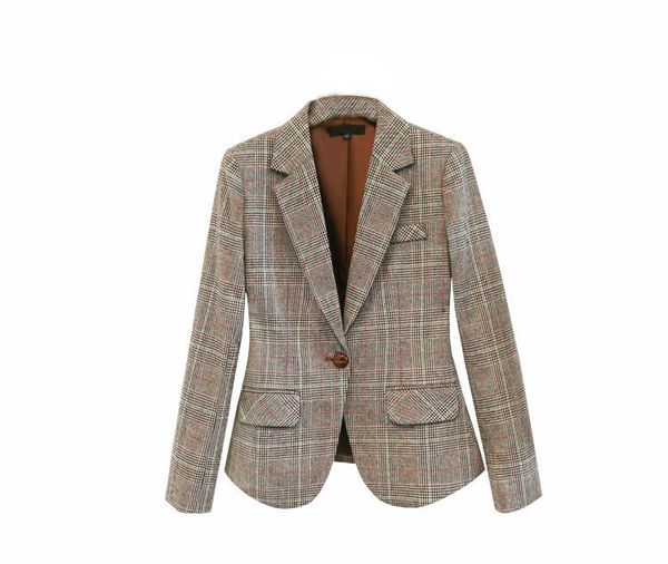 women's suits & blazers senior custom spring and autumn decoration, body show thin one, buckle suit short women plaid small coat woman, White;black
women's suits & blazers senior custom spring and autumn decoration, body show thin one, buckle suit short women plaid small coat woman, White;black