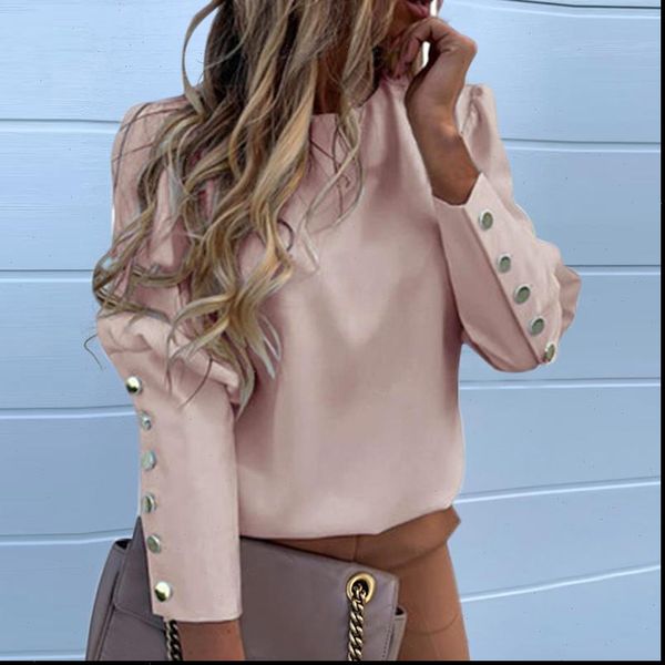 puff shoulder blouse shirts office lady new autumn metal buttoned detail blouses women pineapple print long sleeve top, White
puff shoulder blouse shirts office lady new autumn metal buttoned detail blouses women pineapple print long sleeve top, White