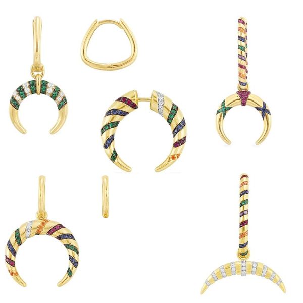 stud fashion copy 1: 1 striped ladies multicolor tribal pendant monochrome monaco earrings luxury jewelry, Golden;silver
stud fashion copy 1: 1 striped ladies multicolor tribal pendant monochrome monaco earrings luxury jewelry, Golden;silver