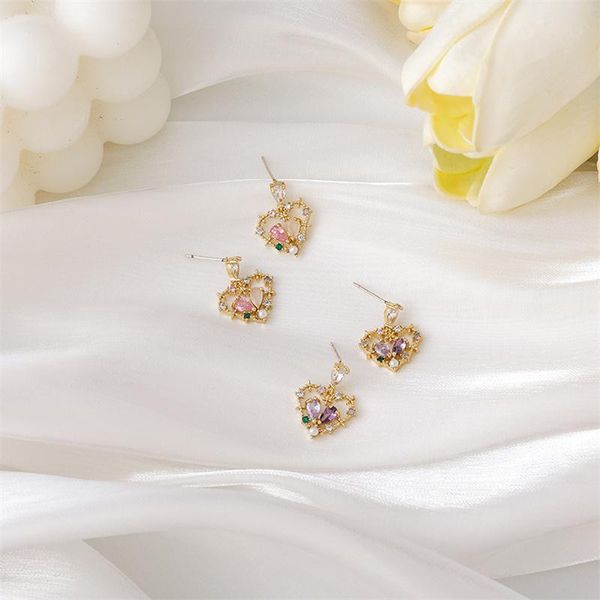 dangle & chandelier girl lace hollow heart pendant zircon shiny cute sweet colorful crystal earrings for women fashion jewelry accessories, Silver
dangle & chandelier girl lace hollow heart pendant zircon shiny cute sweet colorful crystal earrings for women fashion jewelry accessories, Silver