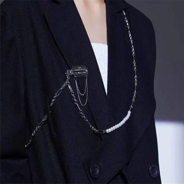 hbp net red hip hop fashion long tassel chain brooch personality fashionable pearl multi layer accessories women, Silver
hbp net red hip hop fashion long tassel chain brooch personality fashionable pearl multi layer accessories women, Silver