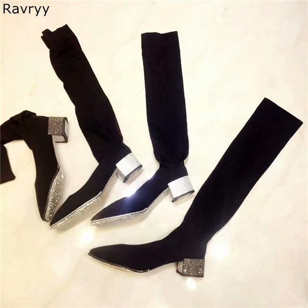 boots 2021 fashion elastic over-the-knee bling rhinestone decor square heel woman long pointed toe female shoes1, Black
boots 2021 fashion elastic over-the-knee bling rhinestone decor square heel woman long pointed toe female shoes1, Black