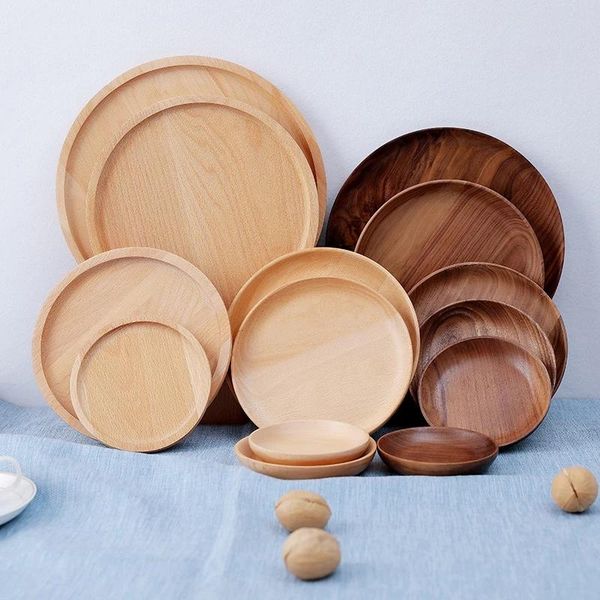 dishes & plates round solid wood plate walnut fruit saucer tea tray dessert dinner storage tableware set
dishes & plates round solid wood plate walnut fruit saucer tea tray dessert dinner storage tableware set