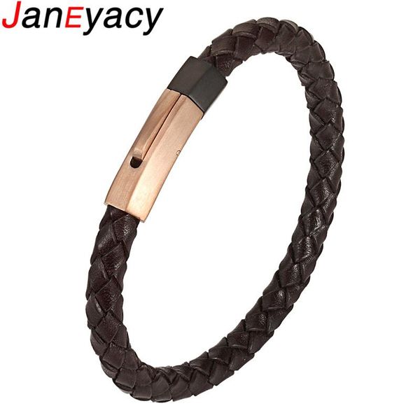 link, chain fashion retro stainless steel bracelet men genuine leather bracelets simple ladies women christmas gift, Black
link, chain fashion retro stainless steel bracelet men genuine leather bracelets simple ladies women christmas gift, Black