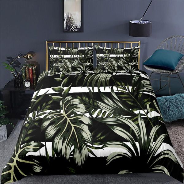 bedding sets tropical rainforest leaves printed duvet cover pillowcases for home bedroom polyester 2/3pcs comforter
bedding sets tropical rainforest leaves printed duvet cover pillowcases for home bedroom polyester 2/3pcs comforter