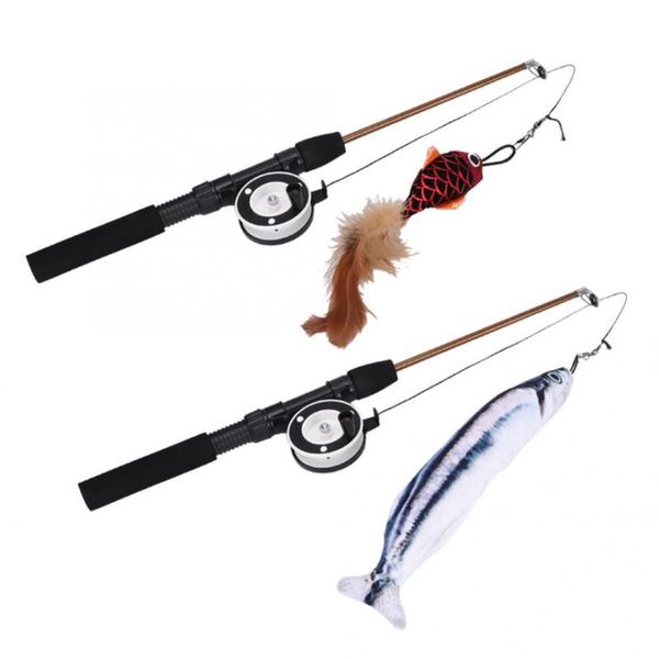 cat toys toy plastic simulation pet funny teaser dangler rod stick with feather catnip interactive training
cat toys toy plastic simulation pet funny teaser dangler rod stick with feather catnip interactive training