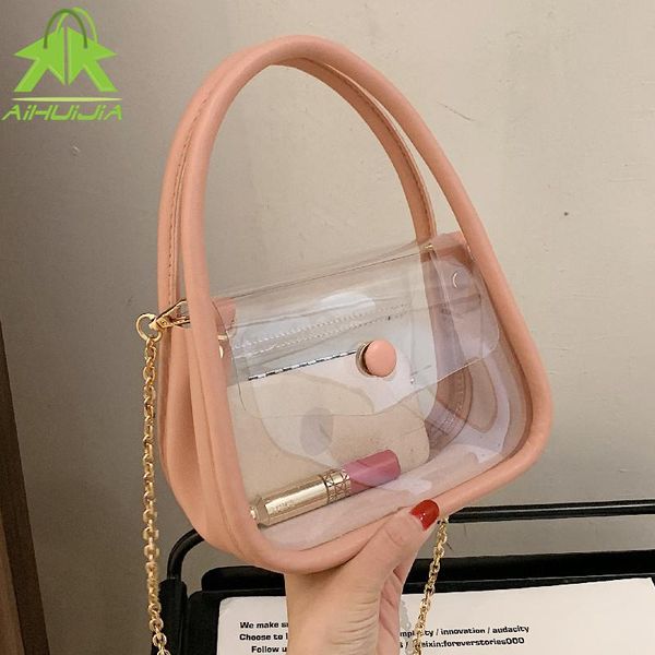 cross body ladies transparent handbags summer style pvc color matching jelly bag all-match beach fashion chain shoulder messenger
cross body ladies transparent handbags summer style pvc color matching jelly bag all-match beach fashion chain shoulder messenger