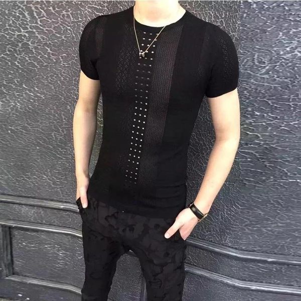 men's t-shirts summer 2022 male knitted short sleeve round collar casual man plus size slim fit breathable b6, White;black
men's t-shirts summer 2022 male knitted short sleeve round collar casual man plus size slim fit breathable b6, White;black