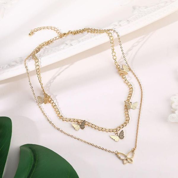 chains women retro choker necklace 2021 fashion vintage multilayer butterfly necklaces & pendants gold collier femme beach jewelry gift, Silver
chains women retro choker necklace 2021 fashion vintage multilayer butterfly necklaces & pendants gold collier femme beach jewelry gift, Silver