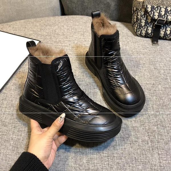 dress shoes net red same 2021 winter women's down cloth soft bottom leisure fashion versatile round head anti-skid, Black
dress shoes net red same 2021 winter women's down cloth soft bottom leisure fashion versatile round head anti-skid, Black