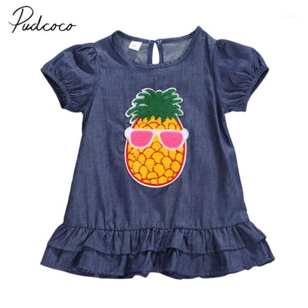 girl's dresses 2021 baby summer clothing infant girls denim color dress short sleeve pineapple coil printed ruffled cute clothes1, Red;yellow
girl's dresses 2021 baby summer clothing infant girls denim color dress short sleeve pineapple coil printed ruffled cute clothes1, Red;yellow