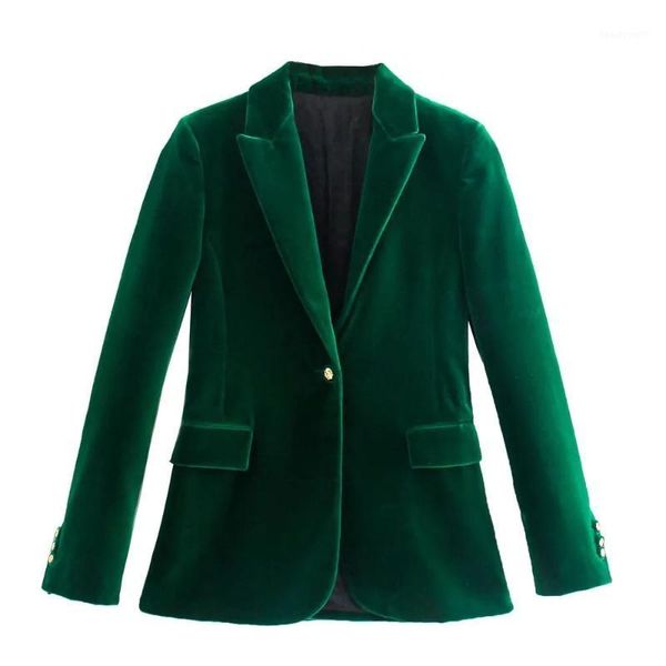 women's suits & blazers xeasy 2021 velvet green women vintage elegant long sleeve office lady blazer female single button streetweaer s, White;black
women's suits & blazers xeasy 2021 velvet green women vintage elegant long sleeve office lady blazer female single button streetweaer s, White;black