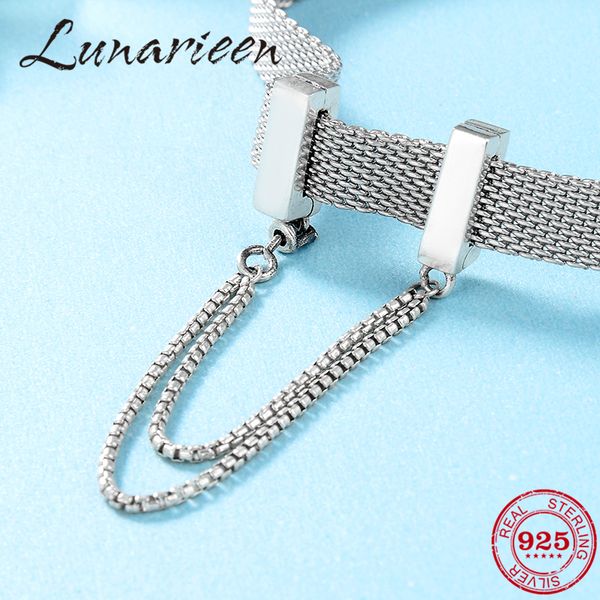2019 fashion 925 sterling silver square clips safety chain beads fit original reflection clip charm bracelet jewelry q0531, Black
2019 fashion 925 sterling silver square clips safety chain beads fit original reflection clip charm bracelet jewelry q0531, Black
