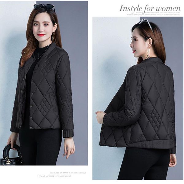 women's down & parkas winter fashion ladies thin padded cotton commute jacket short korean slim clothing stand-up collar long sleeve, Black
women's down & parkas winter fashion ladies thin padded cotton commute jacket short korean slim clothing stand-up collar long sleeve, Black